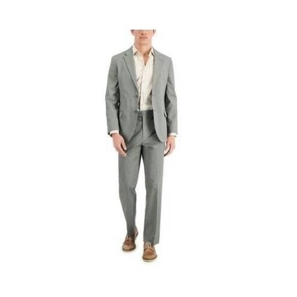 Nautica Men's Modern-Fit Stretch Cotton Solid Blazer 38R Grey - Picture 1 of 1